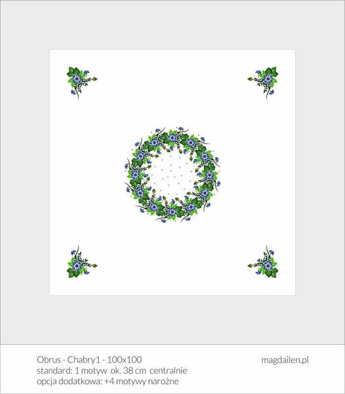 Obrus - Chabry1 - 100 x 100 cm