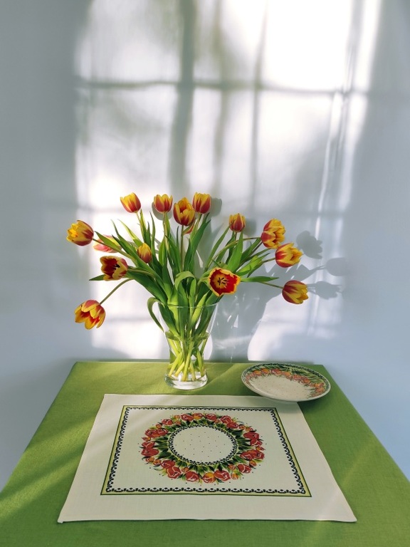 Serwetka - Tulipany z Ramką