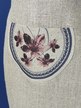 Fartuszek - Kwiat Śliwy - len siatka (2)